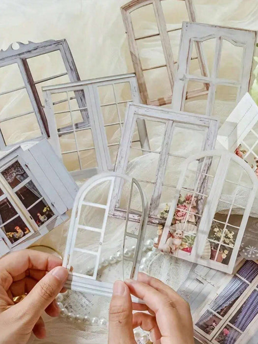 SHEIN Set de 10 pegatinas de ventana huecas creativas para manualidades y decoración DIY - Quierox - Tienda Online