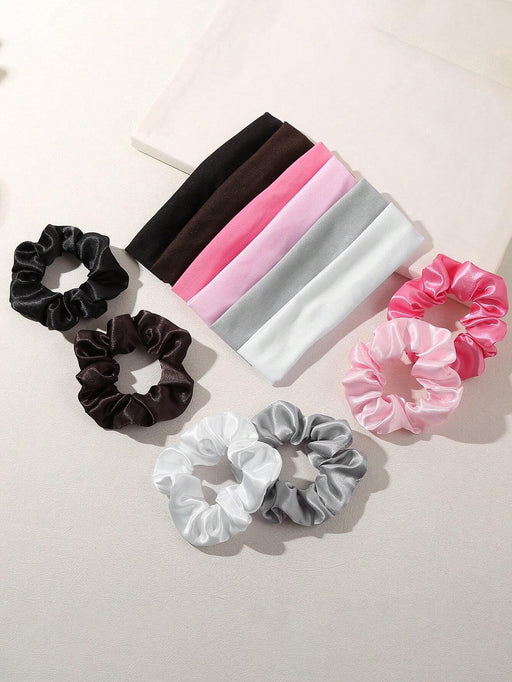 SHEIN Set de 12 piezas de accesorios para el cabello de unicolor minimalista para niñas - Quierox - Tienda Online
