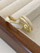 Shein Set de 2 anillos de capa doble de color oro y cruz enchapada - Quierox - Tienda Online