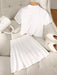 SHEIN Set de 2 piezas: Camisa tipo polo casual y deportiva + Falda plisada - Quierox - Tienda Online