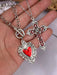 SHEIN Set de 2 piezas: Collar con colgante de corazón y cruz estilo gótico - Quierox - Tienda Online
