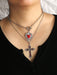 SHEIN Set de 2 piezas: Collar con colgante de corazón y cruz estilo gótico - Quierox - Tienda Online