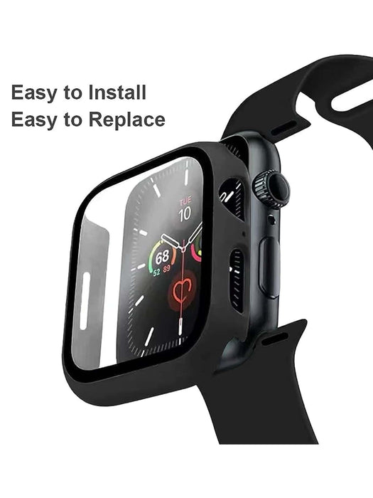 SHEIN Set de 2 piezas: Correa de reloj deportiva de silicona suave negra + Protector de pantalla - Quierox - Tienda Online