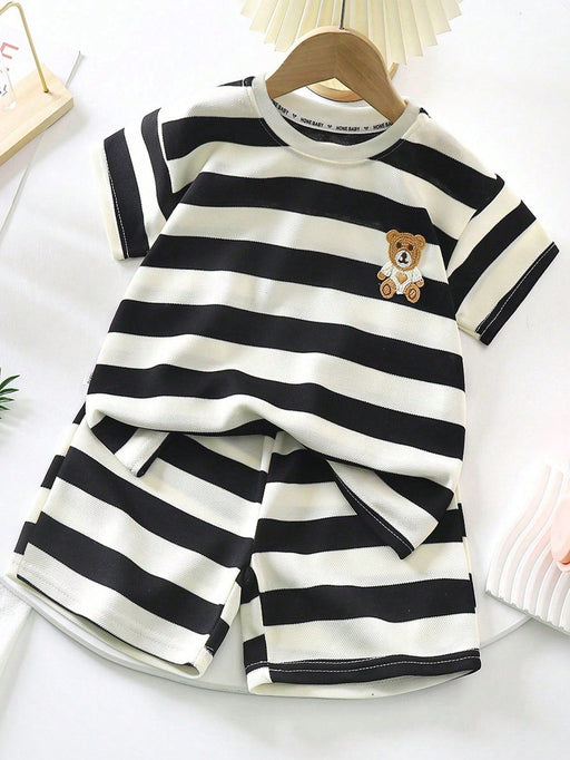 SHEIN Set de 2 piezas de ropa de verano a rayas para niños - Quierox - Tienda Online
