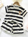SHEIN Set de 2 piezas de ropa de verano a rayas para niños - Quierox - Tienda Online