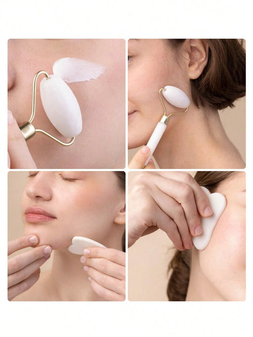 SHEIN Set de 2 piezas Juego de herramientas de masaje facial - Quierox - Tienda Online