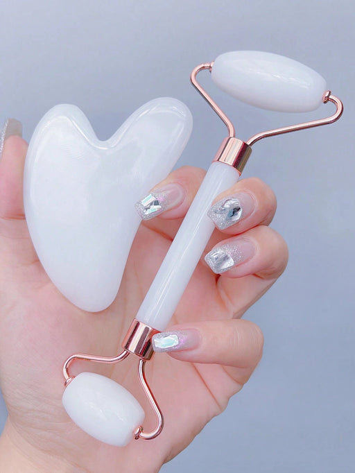 SHEIN Set de 2 piezas Juego de herramientas de masaje facial - Quierox - Tienda Online