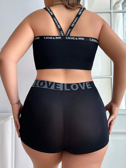 SHEIN Set de 2 sujetadores deportivos sin costuras con estampado de letras - Quierox - Tienda Online