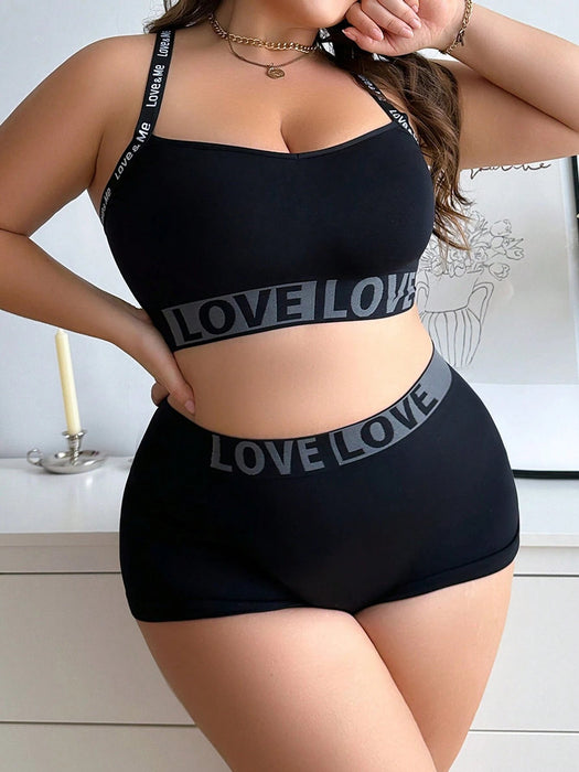 SHEIN Set de 2 sujetadores deportivos sin costuras con estampado de letras - Quierox - Tienda Online