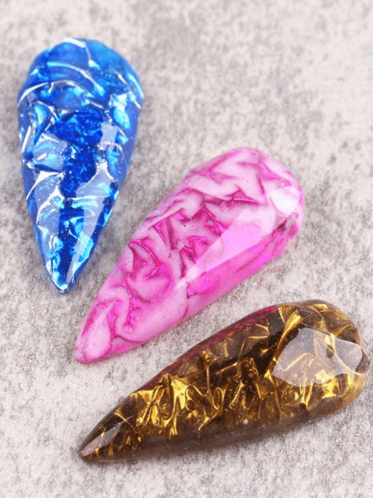 Shein Set de 23 piezas Estilo Y2K Polvo de espejo mágico metálicos de uñas de lujo - Quierox - Tienda Online