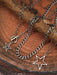 SHEIN Set de 3 cadenas de acero inoxidable con colgante de estrella para hombres - Quierox - Tienda Online