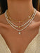 SHEIN Set de 3 collares hechos a mano con cuentas de arroz, perlas falsas - Quierox - Tienda Online