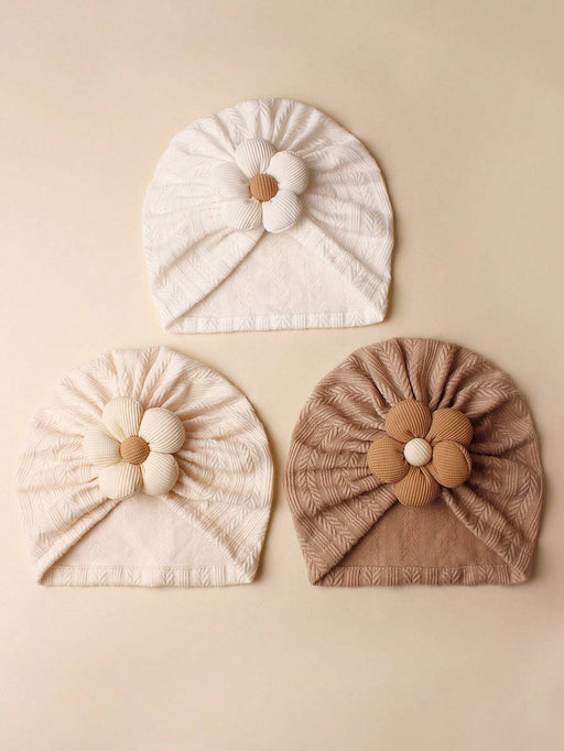 Shein Set de 3 gorros lindos y cálidos para bebés de 6 a 24 meses, aptos para otoño/invierno - Quierox - Tienda Online