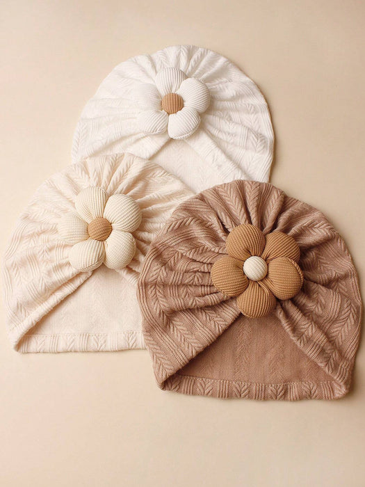 Shein Set de 3 gorros lindos y cálidos para bebés de 6 a 24 meses, aptos para otoño/invierno - Quierox - Tienda Online
