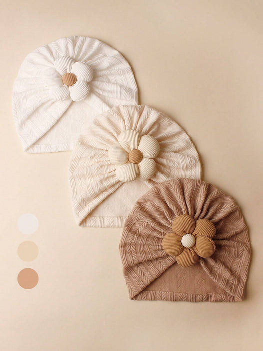 Shein Set de 3 gorros lindos y cálidos para bebés de 6 a 24 meses, aptos para otoño/invierno - Quierox - Tienda Online