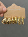 SHEIN Set de 3 pares de pendientes de aro gruesos dorados para mujeres - Quierox - Tienda Online