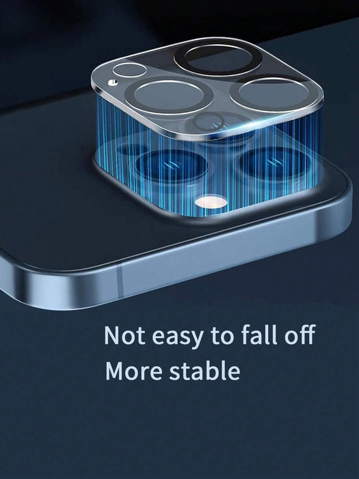 Shein Set de 3 protectores de pantalla de vidrio templado de alta definición + set de 2 protectores de lente de cámara - Quierox - Tienda Online