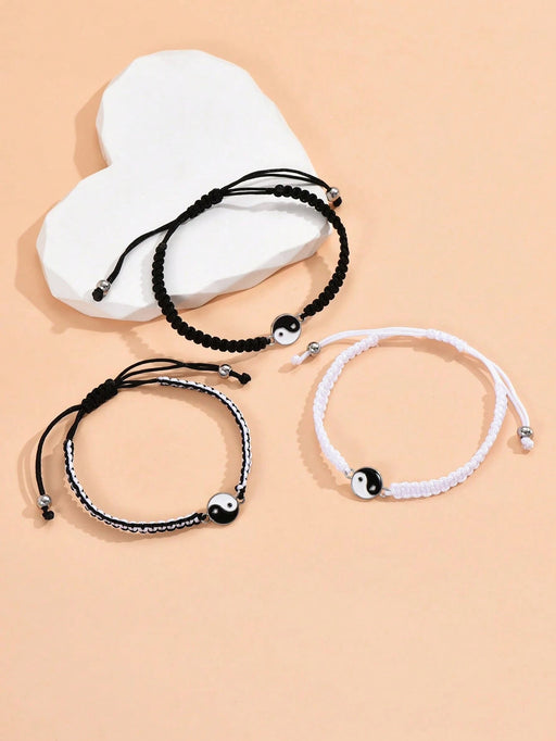 SHEIN Set de 3 pulseras tejidas de moda y versátiles para mujer - Quierox - Tienda Online