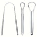 SHEIN Set de 3 rascadores de lengua de acero inoxidable, limpiador de lengua para adultos - Quierox - Tienda Online