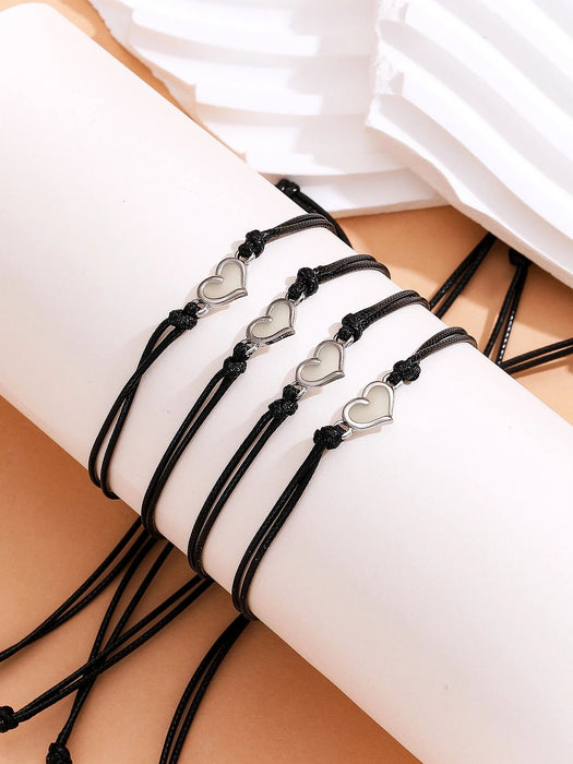 Shein Set de 4piezas/piezas Pulsera de tejida - Quierox - Tienda Online