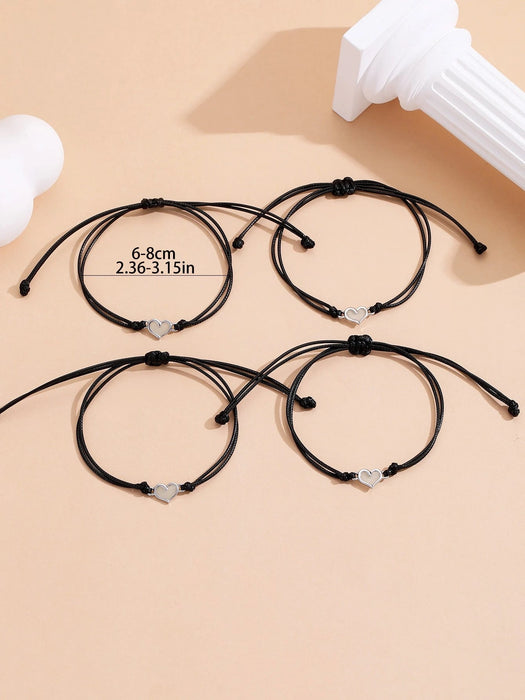 Shein Set de 4piezas/piezas Pulsera de tejida - Quierox - Tienda Online