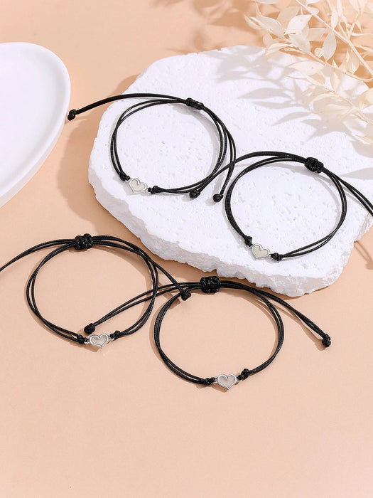 Shein Set de 4piezas/piezas Pulsera de tejida - Quierox - Tienda Online