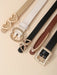 SHEIN Set de 5 cinturones ajustables para damas, de piel sintética - Quierox - Tienda Online