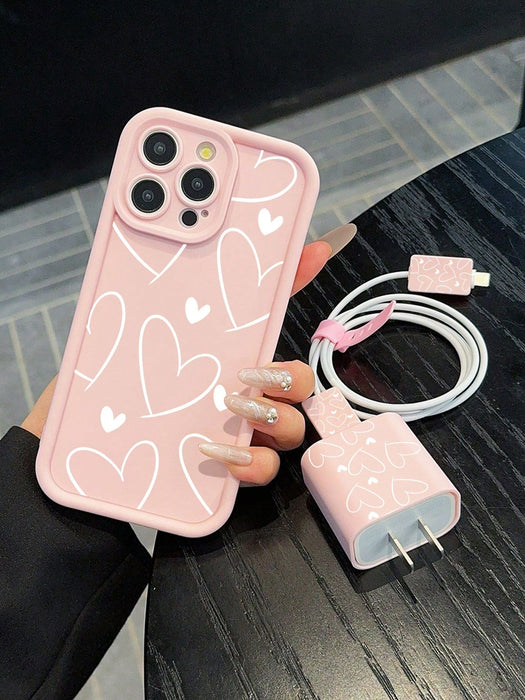 SHEIN Set de 5 fundas de teléfono rosa, compatibles con iPhone XR - Quierox - Tienda Online