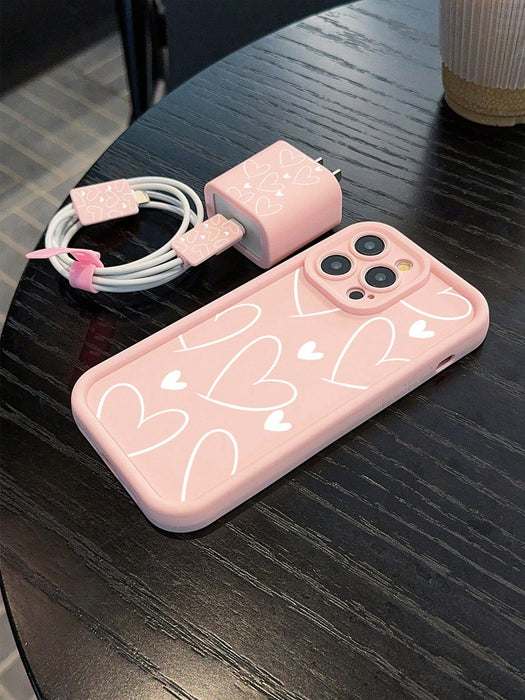 SHEIN Set de 5 fundas de teléfono rosa, compatibles con iPhone XR - Quierox - Tienda Online