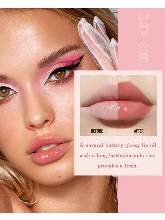 Shein Set de 6 colores de aceite de labios y brillo labial, tinte labial hidratante - Quierox - Tienda Online