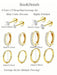 SHEIN Set de 6 piezas de aretes elegantes, aretes de acero inoxidable - Quierox - Tienda Online
