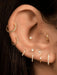 SHEIN Set de 6 piezas de aretes elegantes, aretes de acero inoxidable - Quierox - Tienda Online