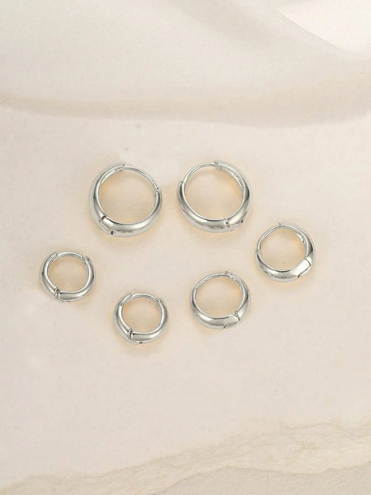 SHEIN Set de 6 piezas de pendientes minimalistas y de moda - Quierox - Tienda Online