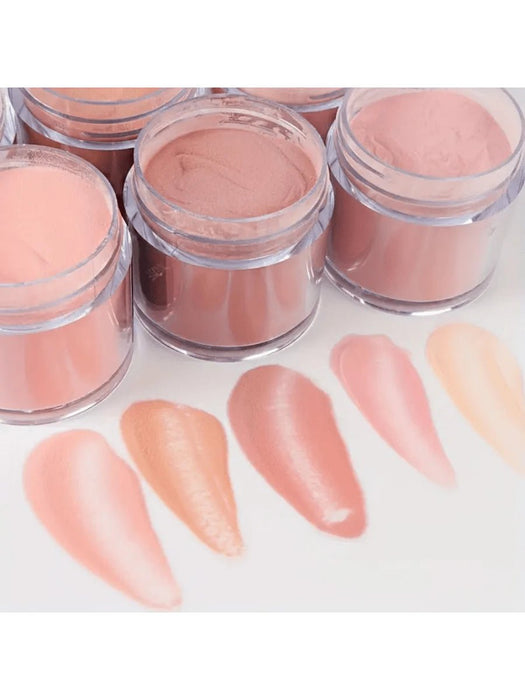 SHEIN Set de 6 piezas de polvo acrílico nude para escultura y extensión de uñas 3D - Quierox - Tienda Online