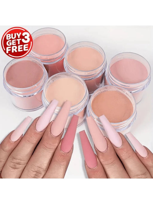 SHEIN Set de 6 piezas de polvo acrílico nude para escultura y extensión de uñas 3D - Quierox - Tienda Online