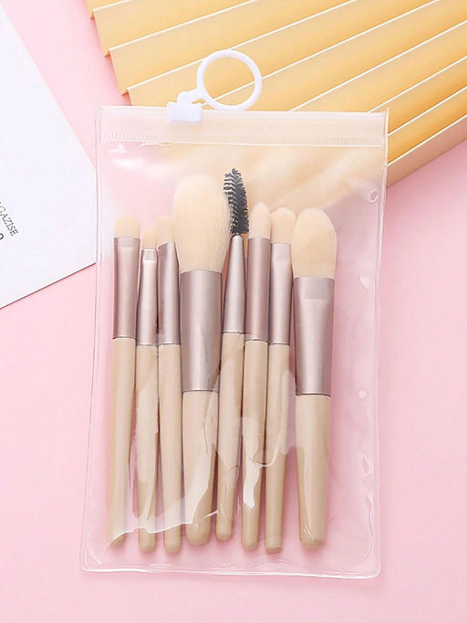 SHEIN Set de 8 piezas de Brochas de Maquillaje Portátiles - Quierox - Tienda Online