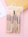 SHEIN Set de 8 piezas de Brochas de Maquillaje Portátiles - Quierox - Tienda Online