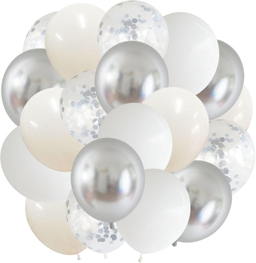 SHEIN Set de globos de látex champan y plateado para decoración de fiesta - Quierox - Tienda Online