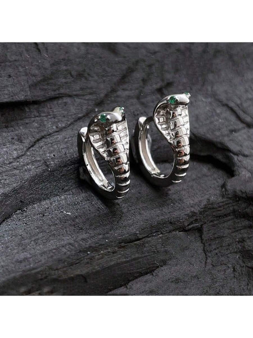 Shein set de pendientes de aro de serpiente de circonita - Quierox - Tienda Online