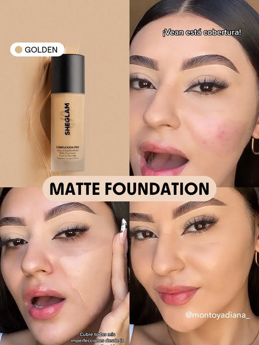 SHEIN SHEGLAM Base De Maquillaje Mate Duradera Y Transpirable - Quierox - Tienda Online
