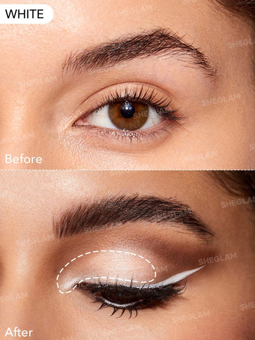 SHEIN SHEGLAM Delineador En Gel Resistente A Manchas Intensify, Blanco - Quierox - Tienda Online
