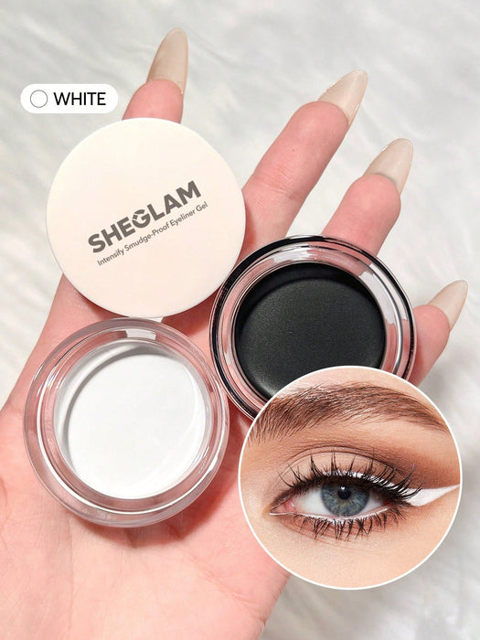 SHEIN SHEGLAM Delineador En Gel Resistente A Manchas Intensify, Blanco - Quierox - Tienda Online