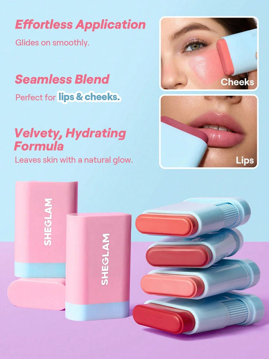 SHEIN SHEGLAM Glass Glow Colorete en barra - Cherry Express rare - Quierox - Tienda Online
