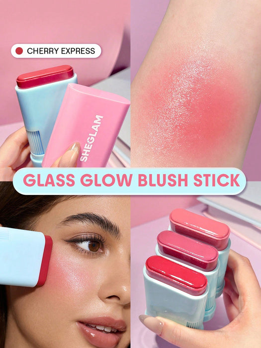 SHEIN SHEGLAM Glass Glow Colorete en barra - Cherry Express rare - Quierox - Tienda Online