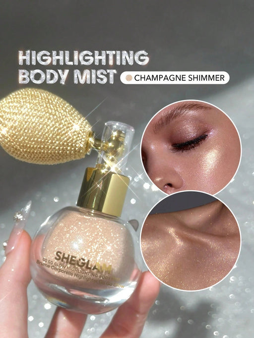 SHEIN SHEGLAM Go Go Glow Bruma iluminadora corporal-Champagne Shimmer - Quierox - Tienda Online