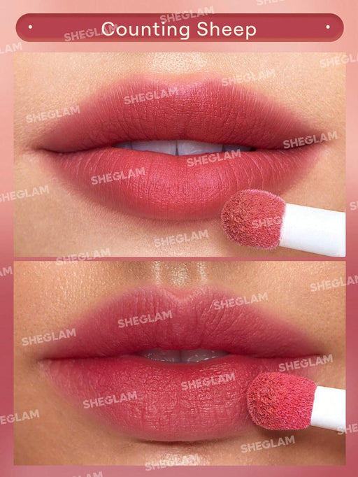 SHEIN SHEGLAM LáPiz Labial LíQuido Mate Con Forma De Almohada Pout Pillow Cushion - Counting Sheep - Quierox - Tienda Online
