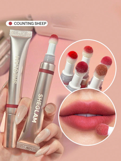 SHEIN SHEGLAM LáPiz Labial LíQuido Mate Con Forma De Almohada Pout Pillow Cushion - Counting Sheep - Quierox - Tienda Online