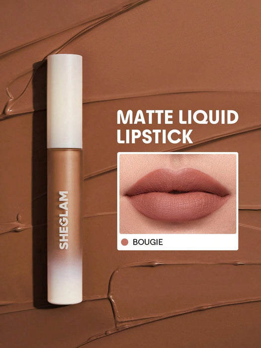 SHEIN SHEGLAM LáPiz Labial LíQuido Matte Allure - LáPiz Labial Bougie De Larga DuracióN - Quierox - Tienda Online