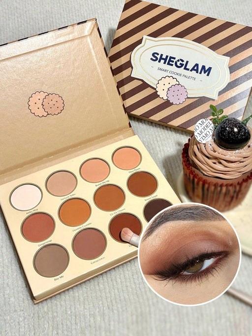 SHEIN SHEGLAM Paleta De Sombras De Ojos Smart Cookie De 12 Colores - Quierox - Tienda Online