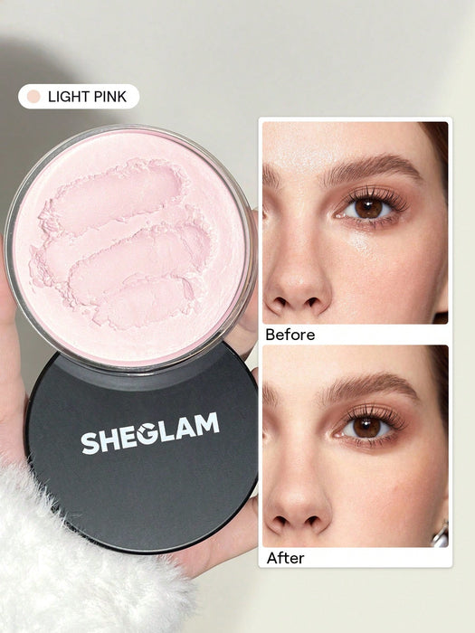 SHEIN SHEGLAM Polvo Fijador Baked Glow - Rosa Claro Control De Aceite Polvos - Quierox - Tienda Online